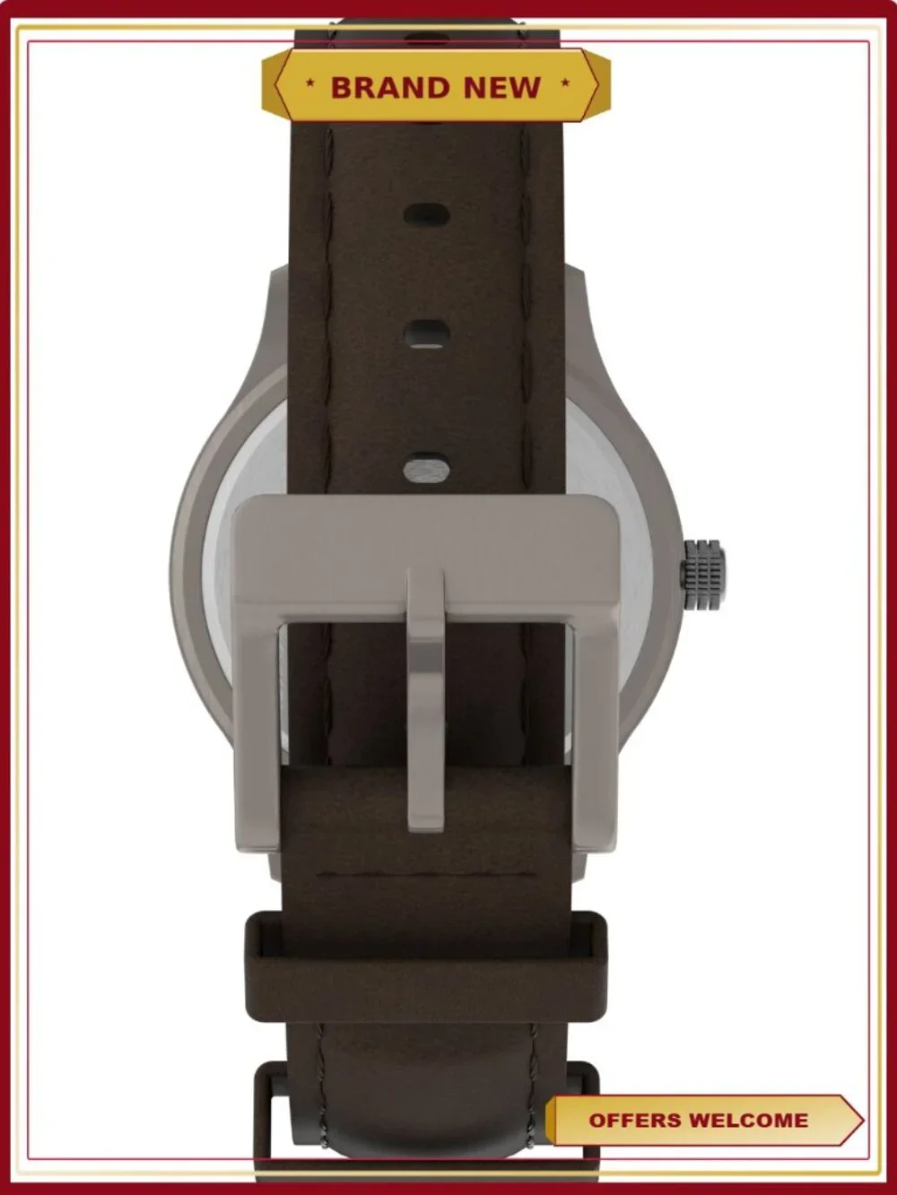 Men's Expedition Metal Field Brown Strap Watch